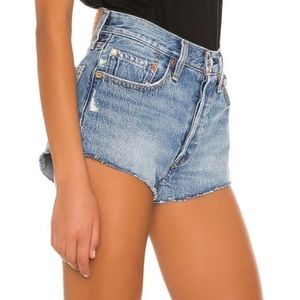 Levi's Premium 501 blue Denim shorts